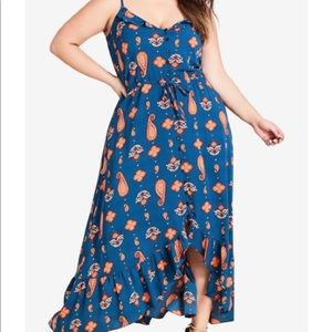 City chic floral maxi